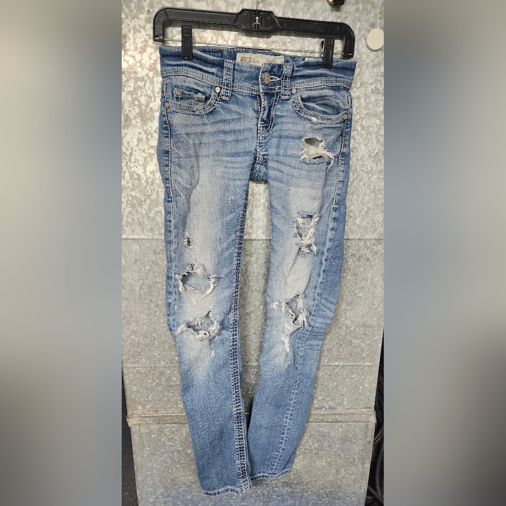 BKE Stella Skinny Distressed Jeans Junior's 23R